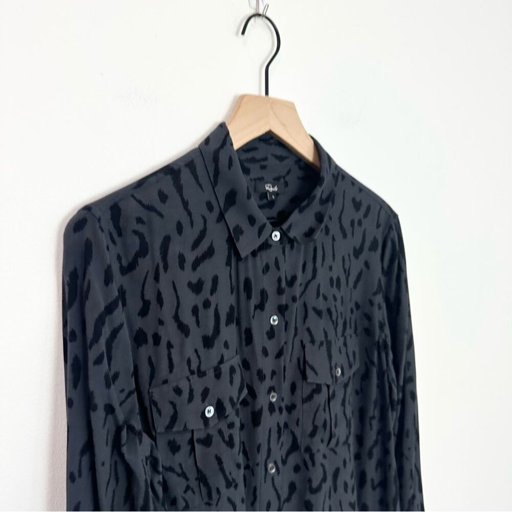 Rails Rhett Long Sleeve Button Down Shirt Ash Che… - image 4